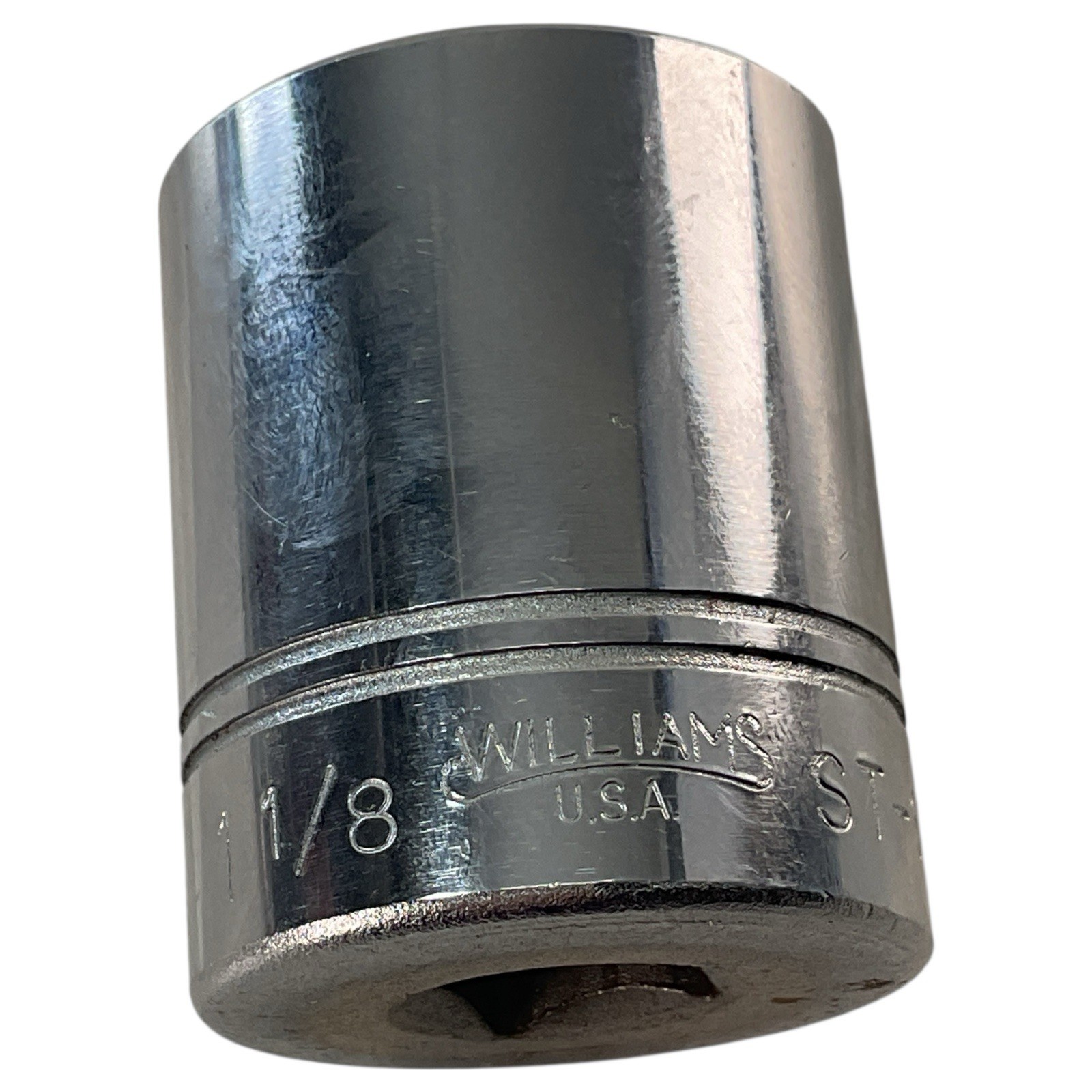 Williams Shallow Socket 1-1/8″ ST1236 1/2″ Drive 12 Pt Chrome As Pictured Mech