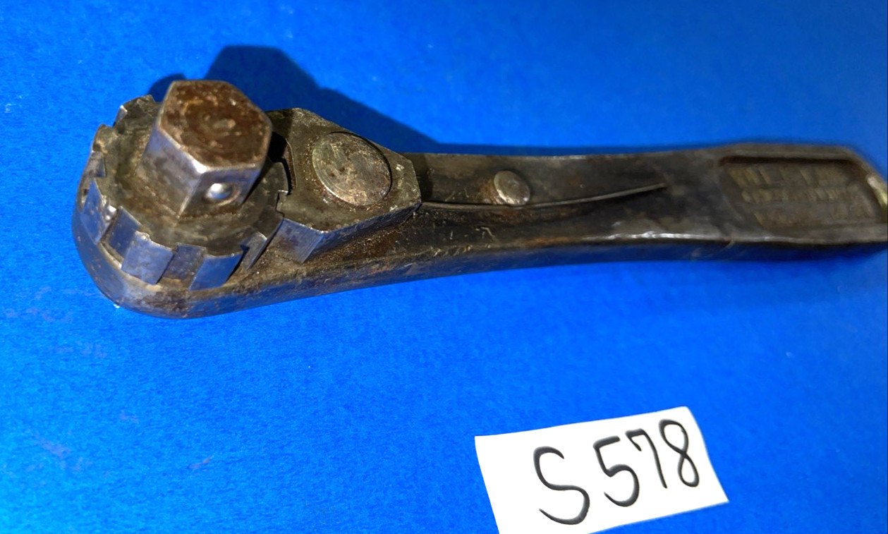 WILL B LANE TOOLS VINTAGE LARGE HEX DRIVE RATCHET PAT. JAN 14 1908 SUPER UNIQUE
