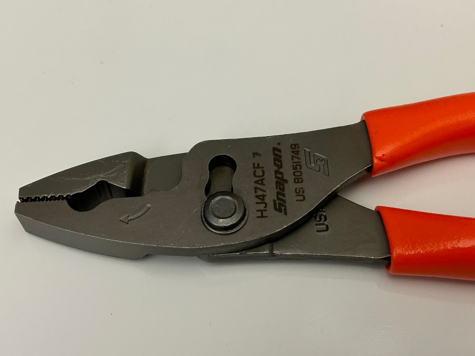 Snap-on Tools ORANGE 8″ Talon Soft Grip FlankJaw Slip-Joint Pliers HJ47ACFO NEW