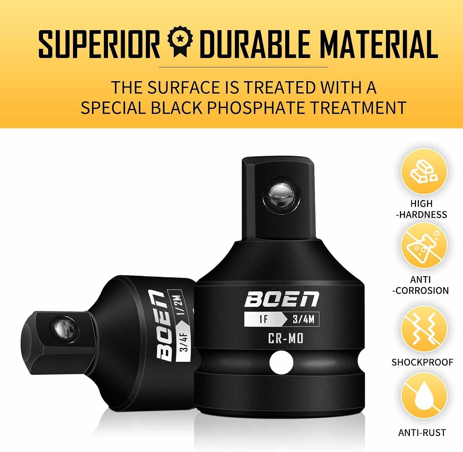 Boen 10pc Impact Socket Adapter Conversion Kit