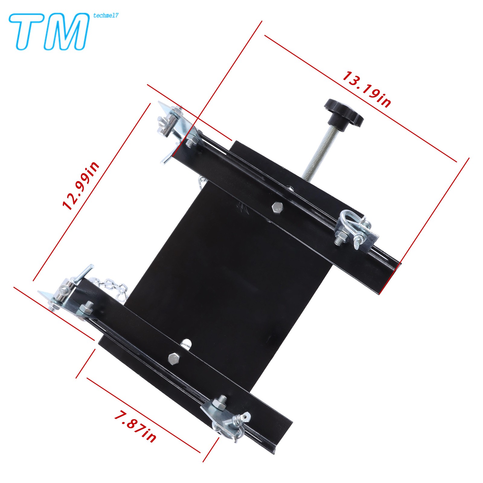 1100lbs Capacity 1/2 Ton Transmission Floor Jack Adapter For Repair Tool Black