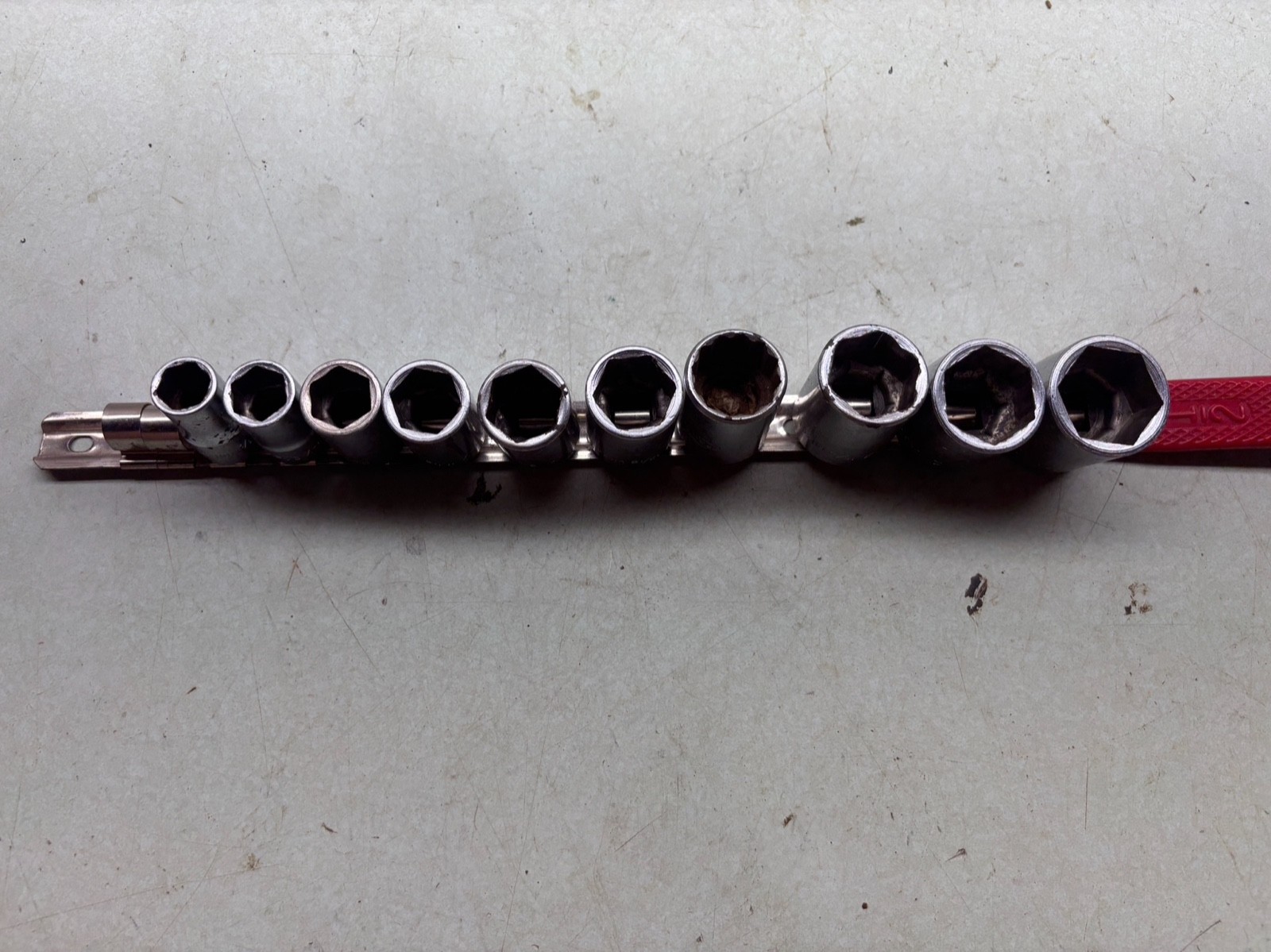 PAR-X (Snap On) 1/2″ Drive 6 Point SAE Socket Set 1/2” – 1-1/16” Made in USA