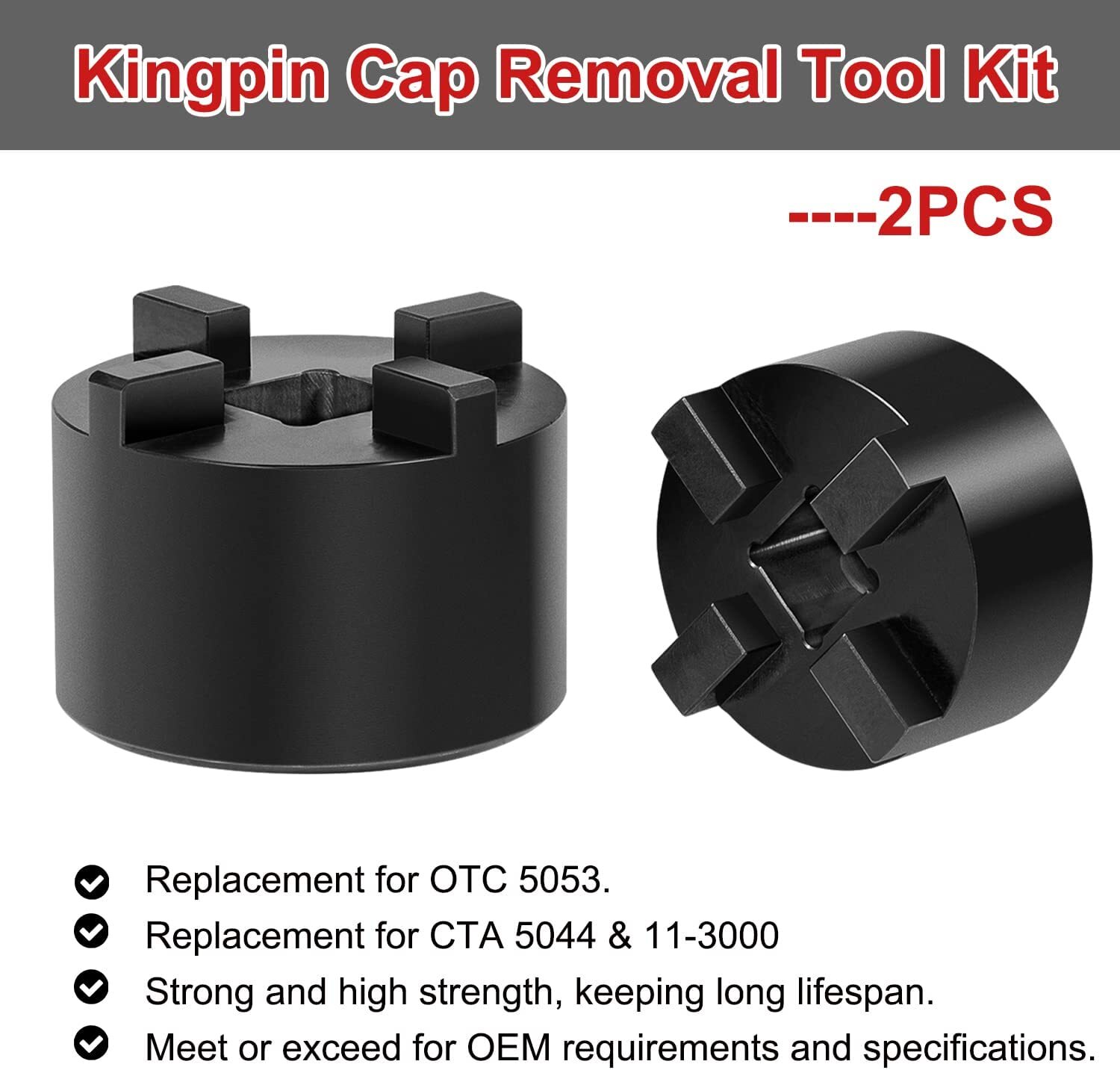 Kingpin Cap Removal Tool for Mack Truck 10500, 12000, 16000, 18000, and 20000 lb