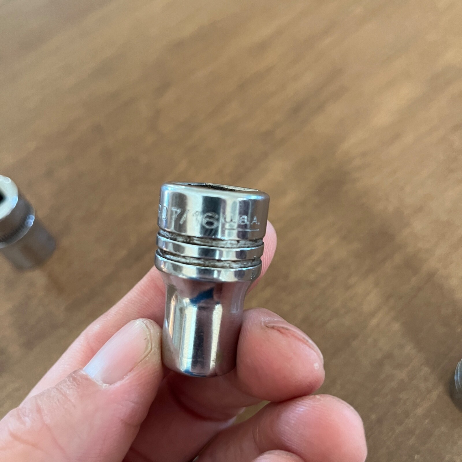 Indestro Super 9/16″ & 7/16” Shallow Chrome Socket 1/2″ Drive 1218 set of 3