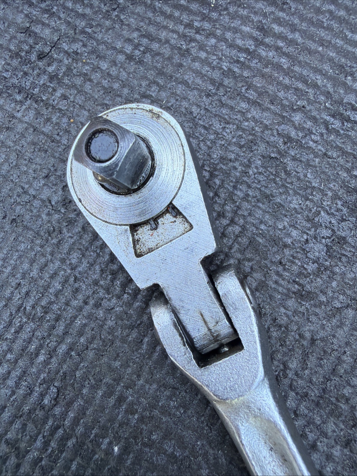 Sears Craftsman USA 3/8” Hourglass Flex Head Ratchet 42791 V Rare 11.5”