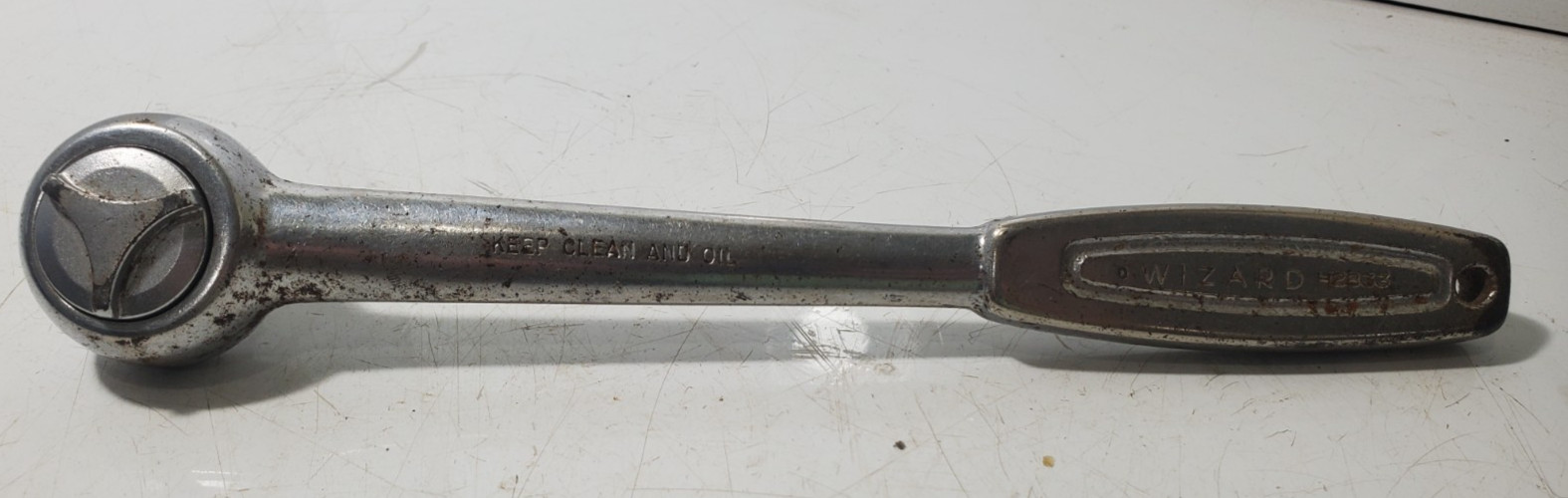 Vtg Wizard H2833 1/2″ Drive Socket Ratchet