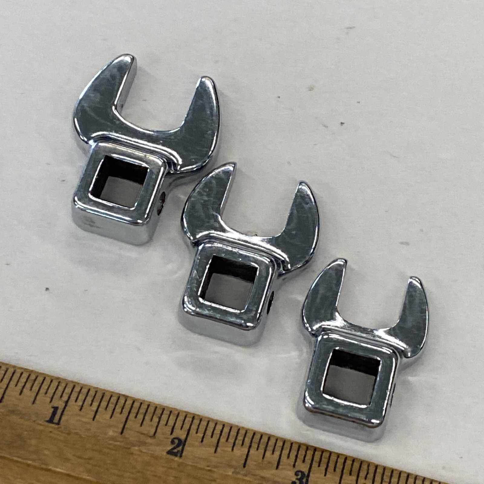 Set Of 3 Craftsman 3/8” Drive Metric Crowfoot Wrenches 13, 14, 15mm, M0876