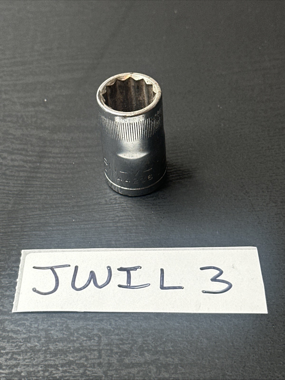 Craftsman Vintage 1/2″ Dr 15M/M 12 Point Shallow Socket 44236 V USA