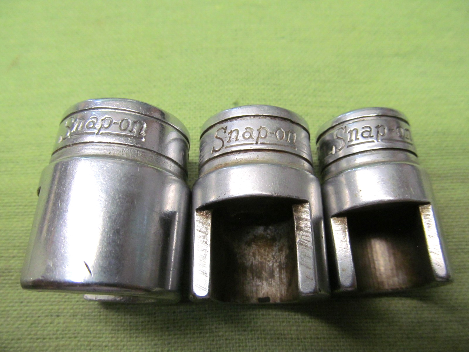 Set of 3 Snap-on Weatherhead Sockets – 3/8″dr. – pn’s FD-10, FD-8, FD-6 – USA
