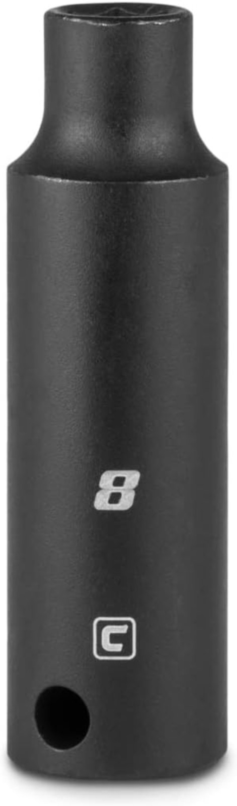 Professional 8 mm Deep Torque Socket, 3/8-Inch Drive, 6-Point WaveDrive Design