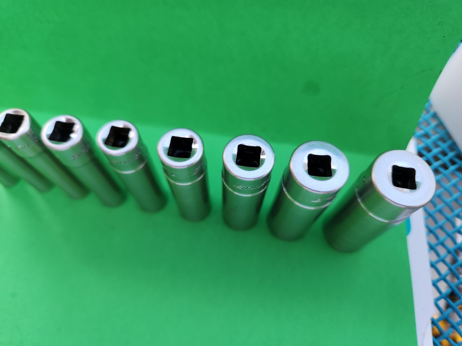 10 Snap-on 110STMDY Deep Socket Set 1/4″ Drive SAE 3/16 – 9/16 STMD6-STMD18 A3