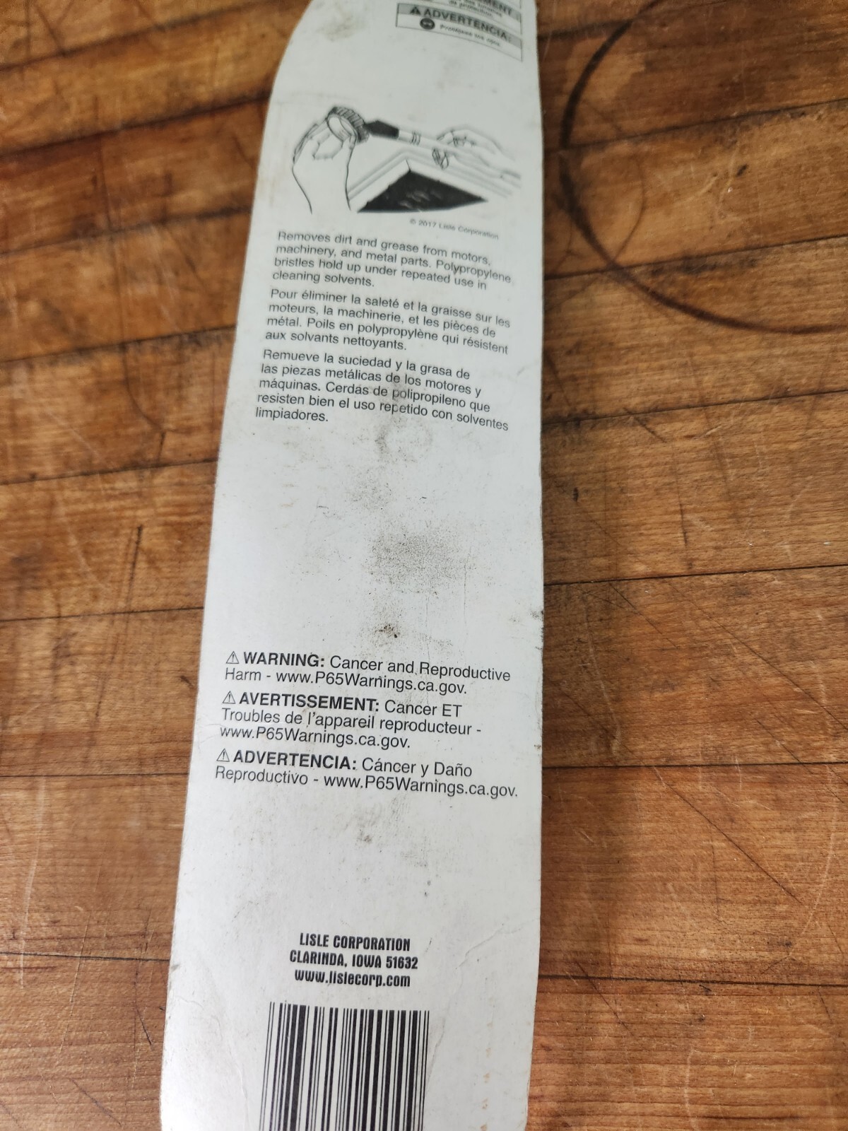Lisle 14000 Parts Cleaning Brush New in Package