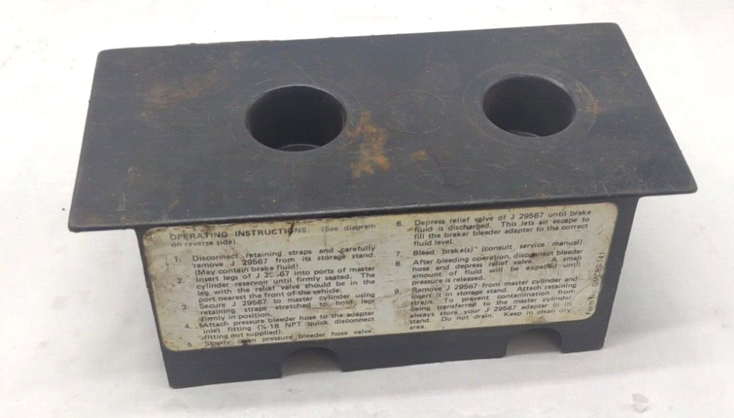 Kent Moore KM GM J-29567 Universal Brake Bleeder Adapter Tool (Incomplete) 249T