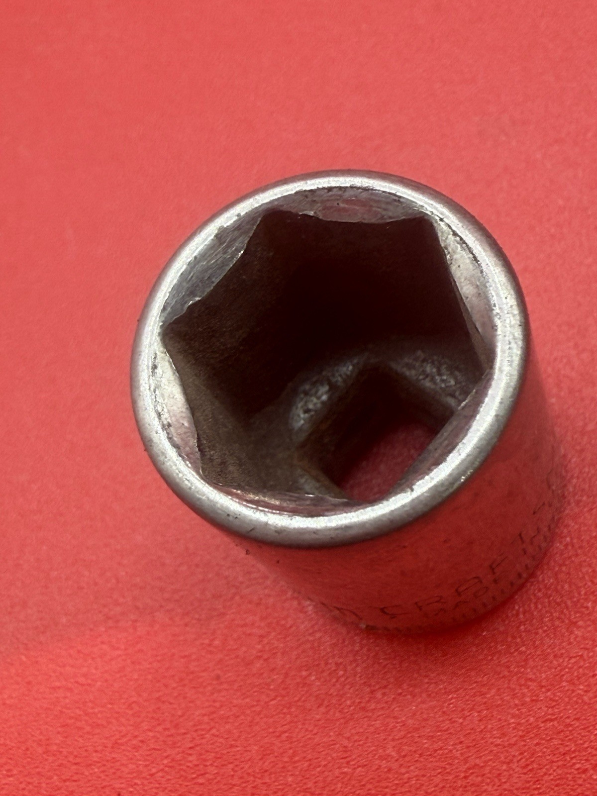 Craftsman -⅁- 13mm 6 Point Inverted G Shallow Chrome Socket 1/4″ Drive 43514 USA