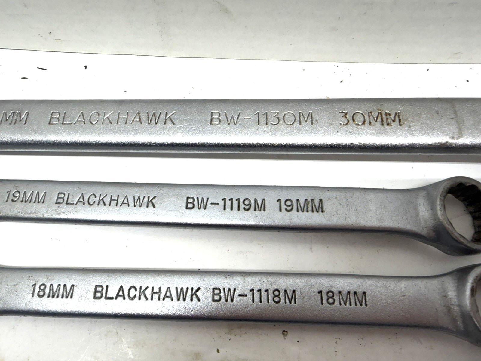 BlackHawk USA 14-Piece Metric Combination Wrench Set 10-19 +30MM and duplicates