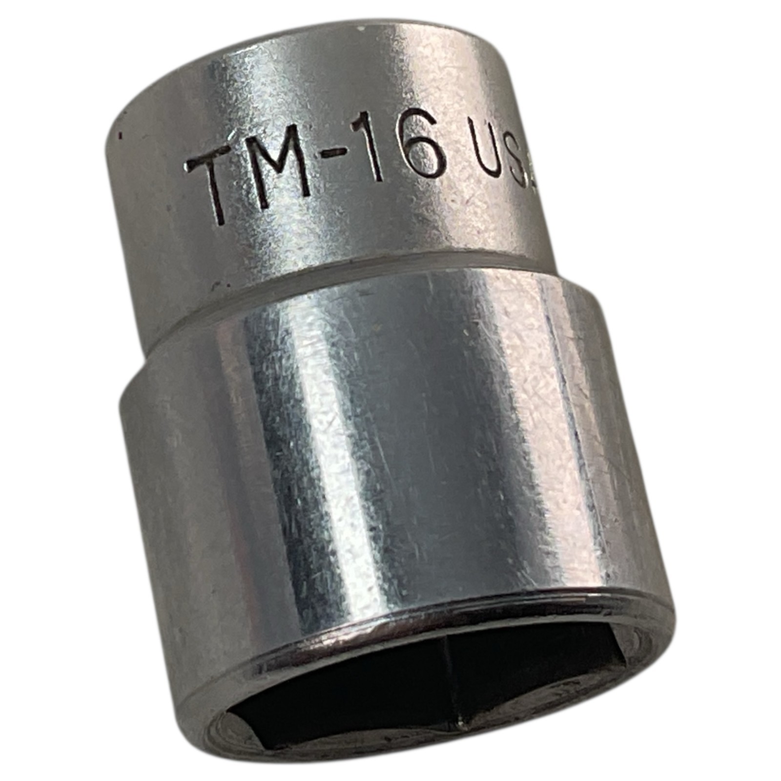 Snap-on Socket TM16 1/4″ Drive 6 Point 1/2″ SAE Shallow Chrome USA As Pictured