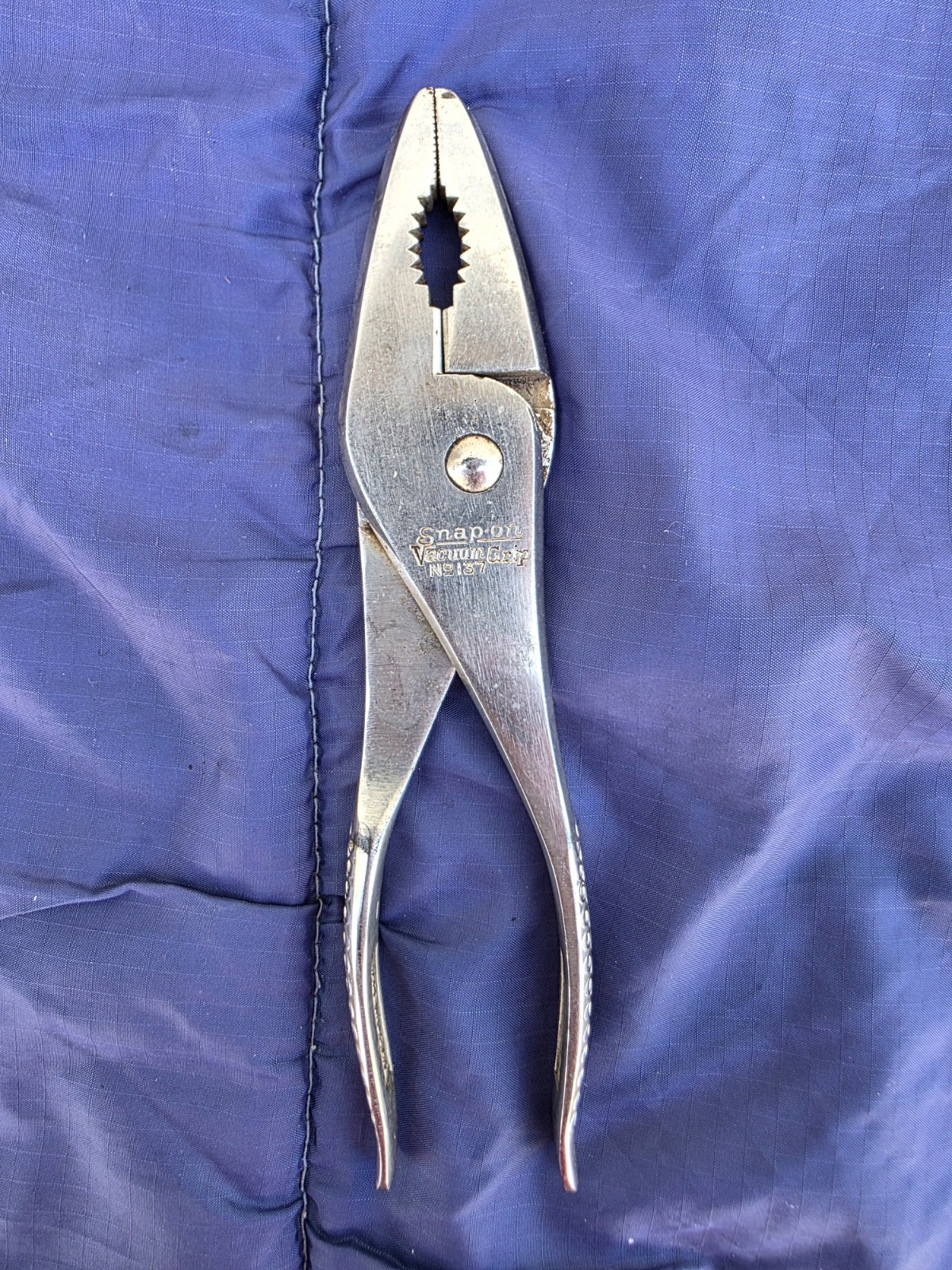 Set of 2 Snap-On Tools Vacuum Grip Pliers, No. 137 & No.47