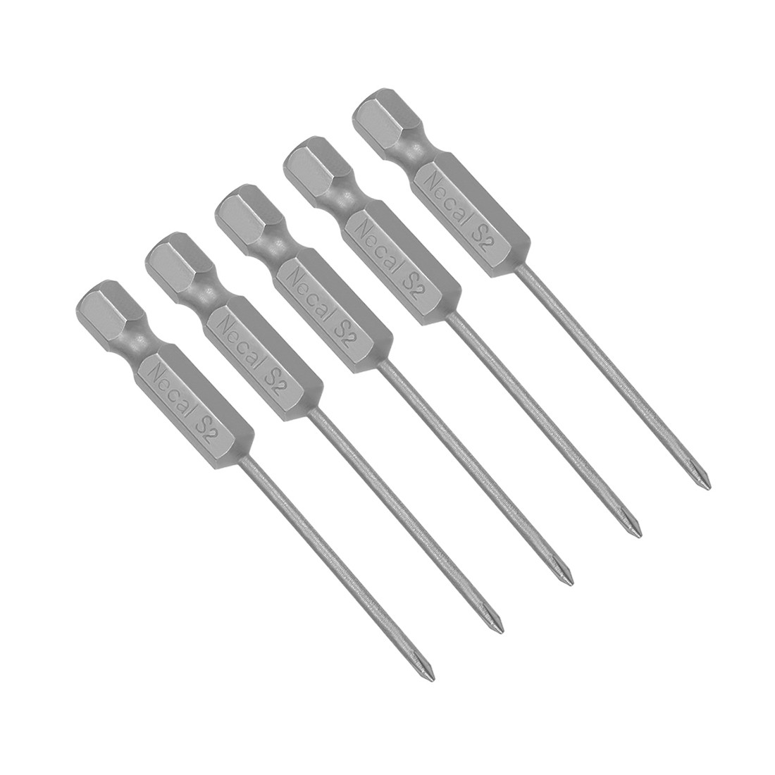 5pcs Phillips Bits 1/4-Inch Hex Shank 65mm Length 2PH0 Magnetic Screw Driver