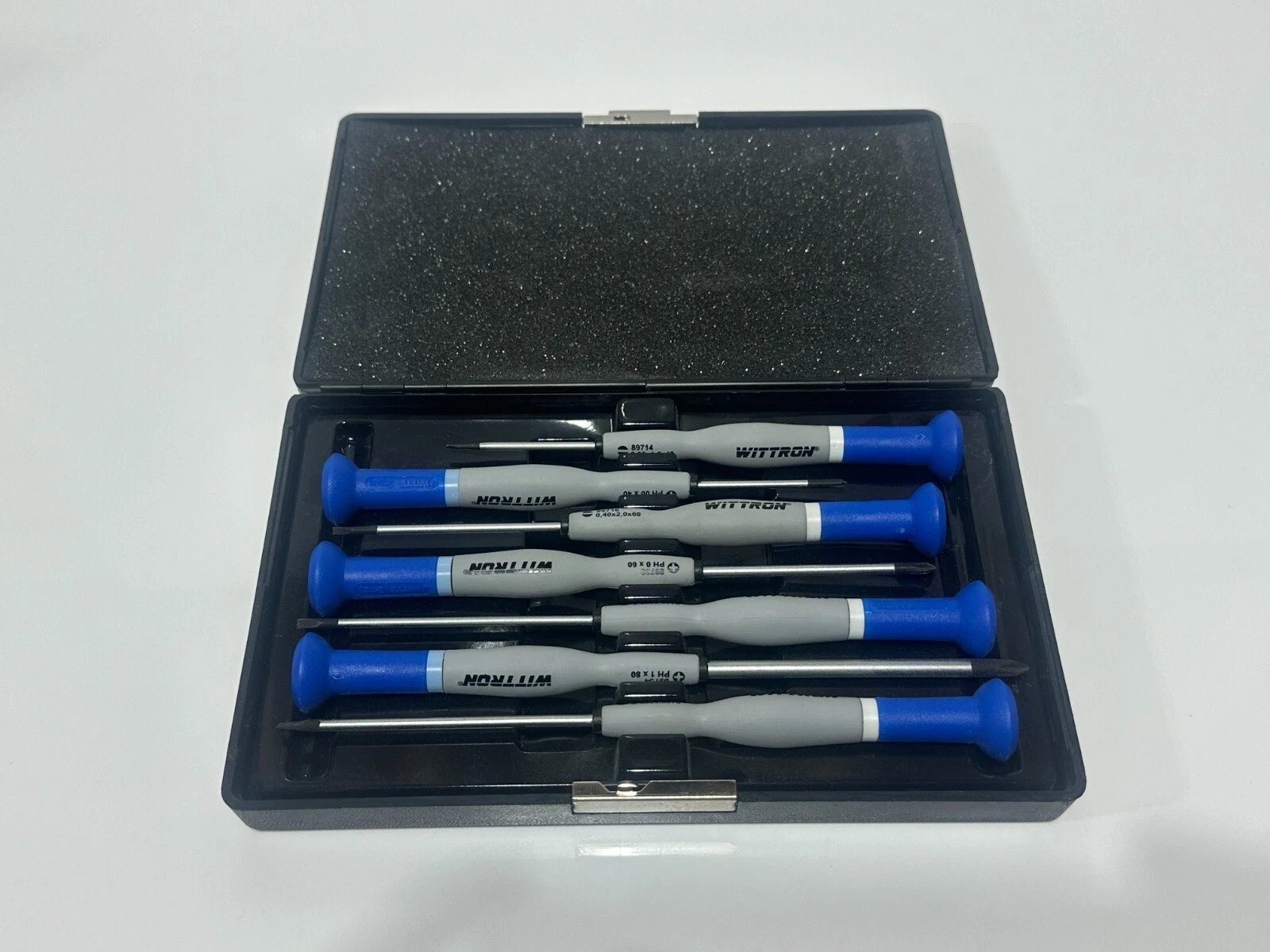 Wittron electric 7 pc precision electronic screwdriver set, flat ,and phillips
