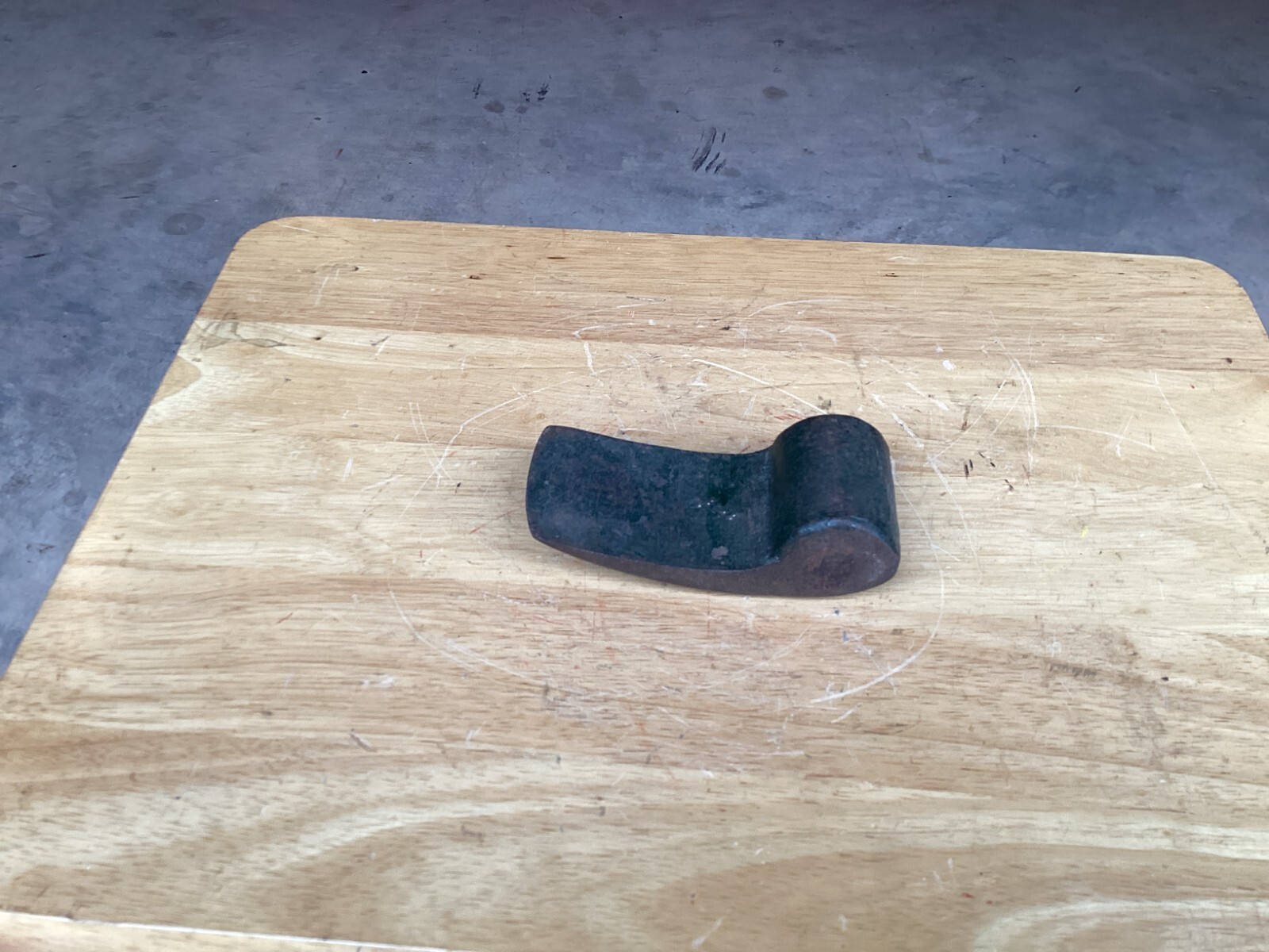 Vtg Car Auto Body Repair Anvil Iron Dolly Tool 3 lb