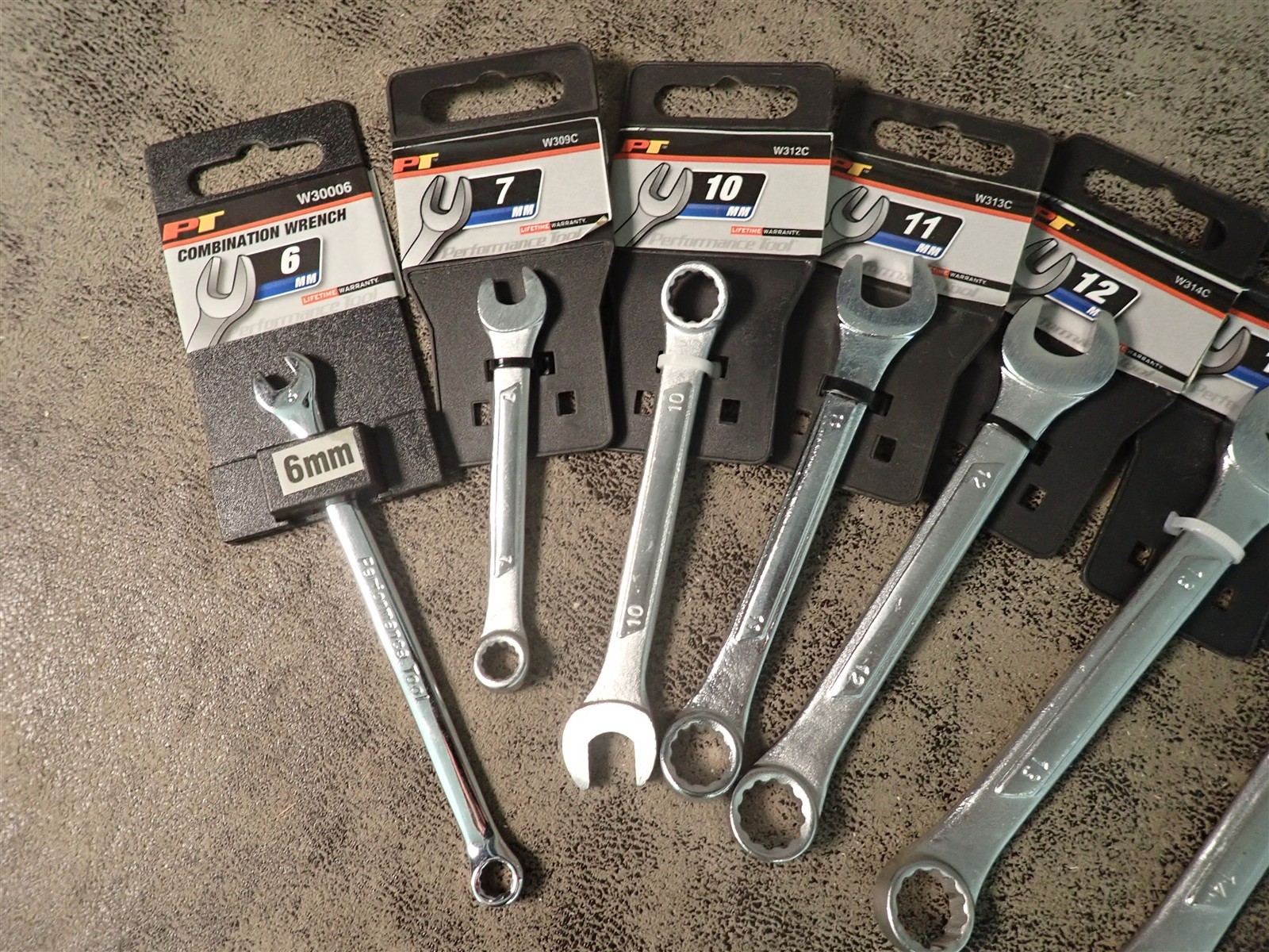 NEW Performance Tool 10 Piece Lot Metric Combination Wrenches 6mm-19mm (BN491)