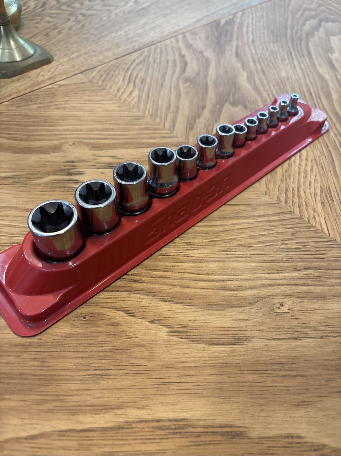 13 Piece Snap-on Shallow Drive Torx Socket Set With Magnet Tray
