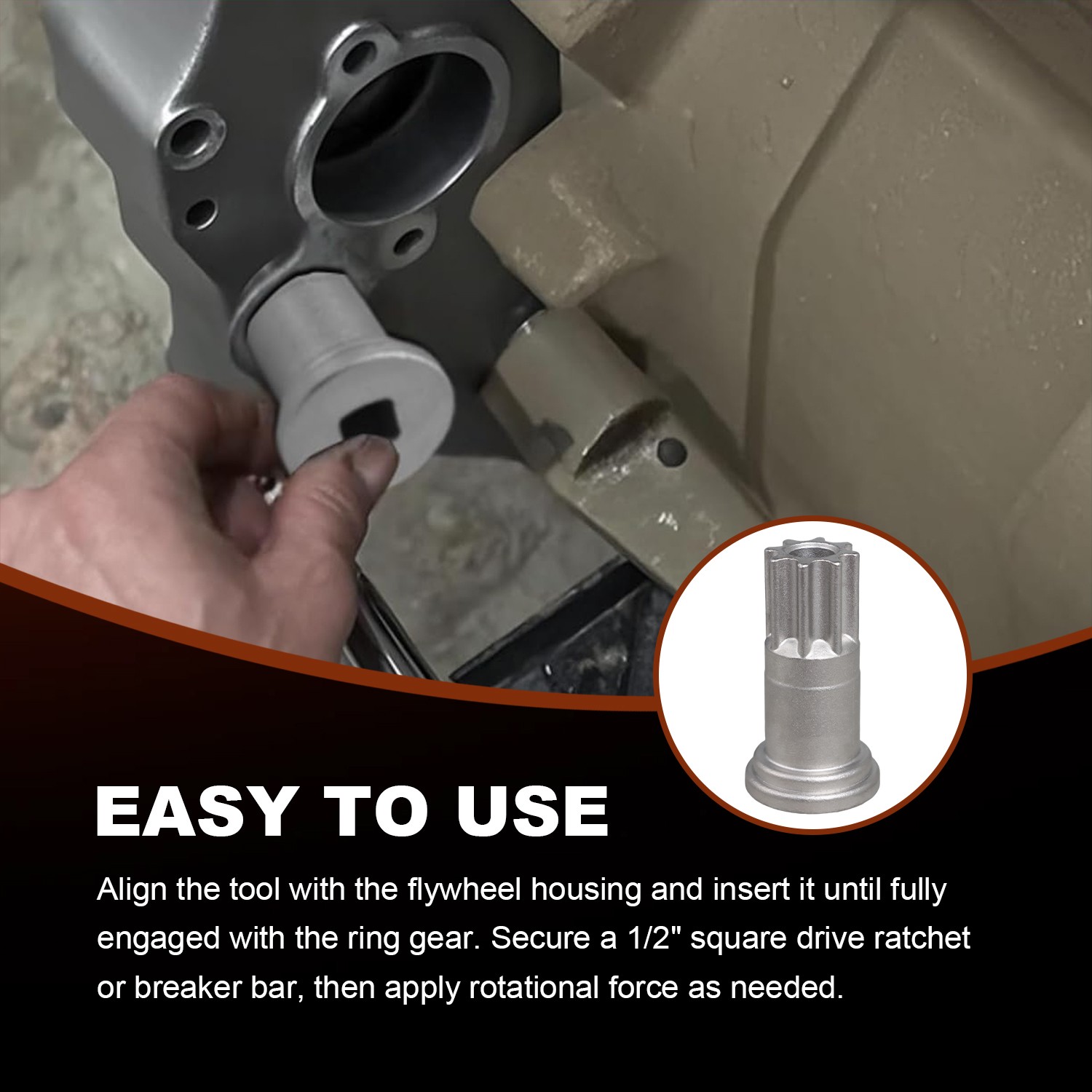 New Engine Barring Tool for 3824591A Dodge Cummins B/C 5.9L Diesel US