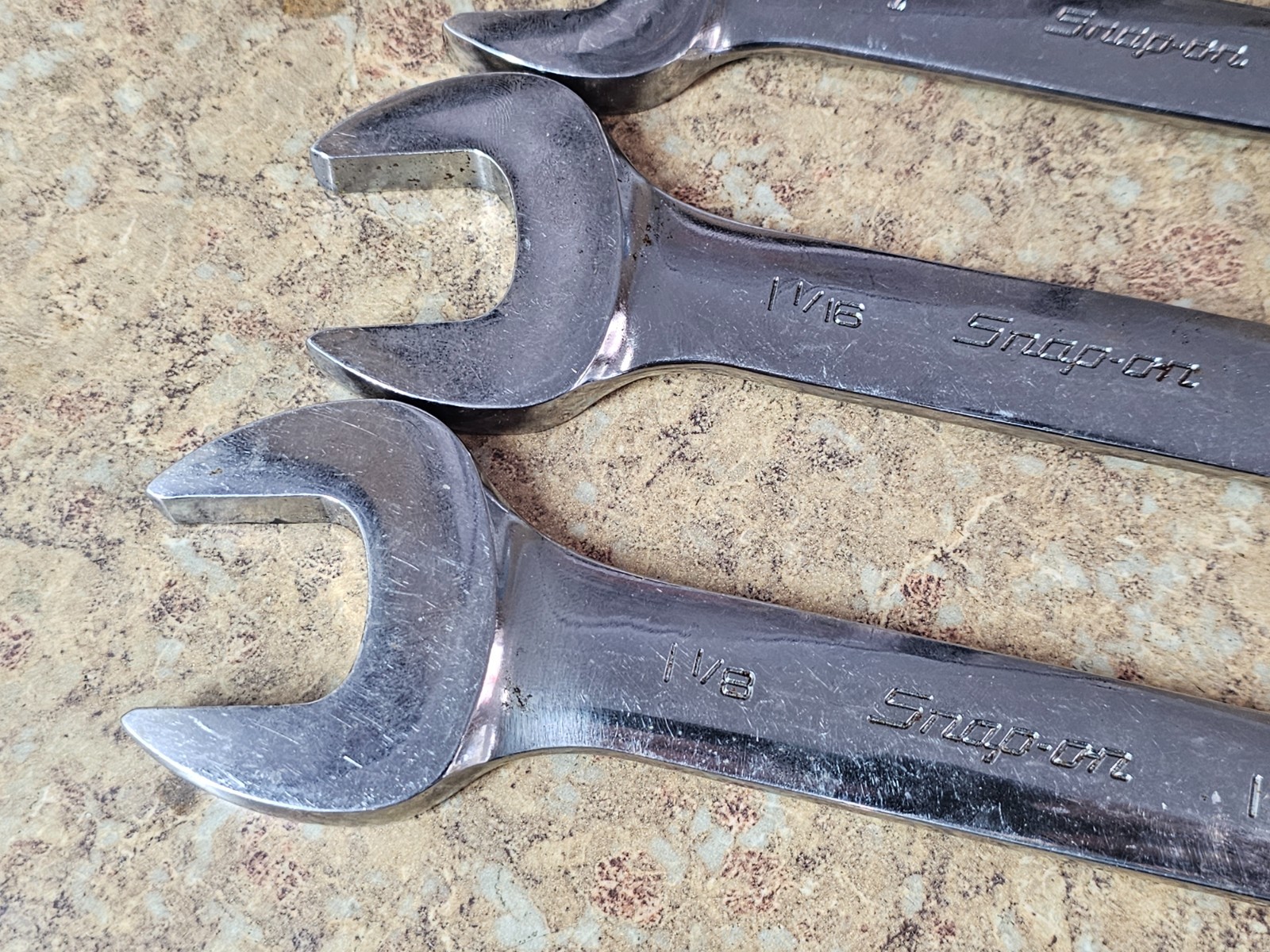 Snap-on 14pc 12-Point SAE Short Combination Wrench Set 5/16 – 1-1/8″
