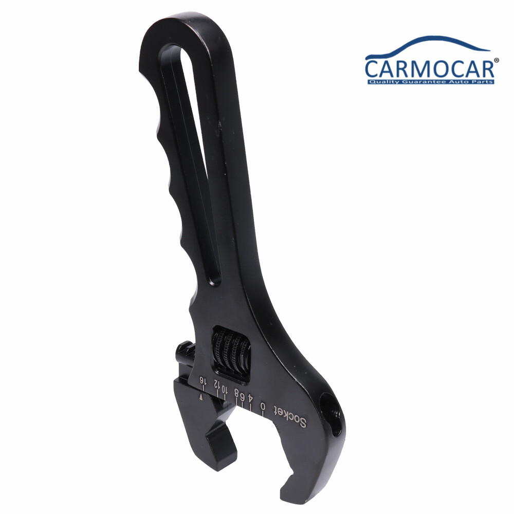 Adjustable Wrench Black Aluminum Tool Spanner 3AN-16AN for Hose End Fitting