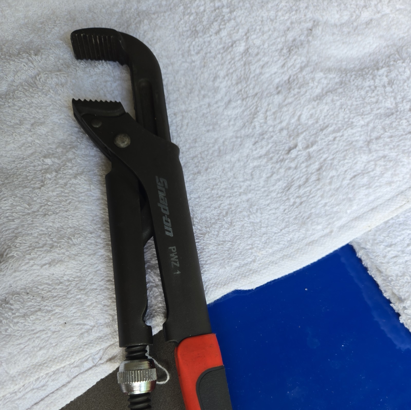 Snap-On Tools PWZ1 Soft Grip Adjustable Pliers Wrench 12-5/8 Inch USA