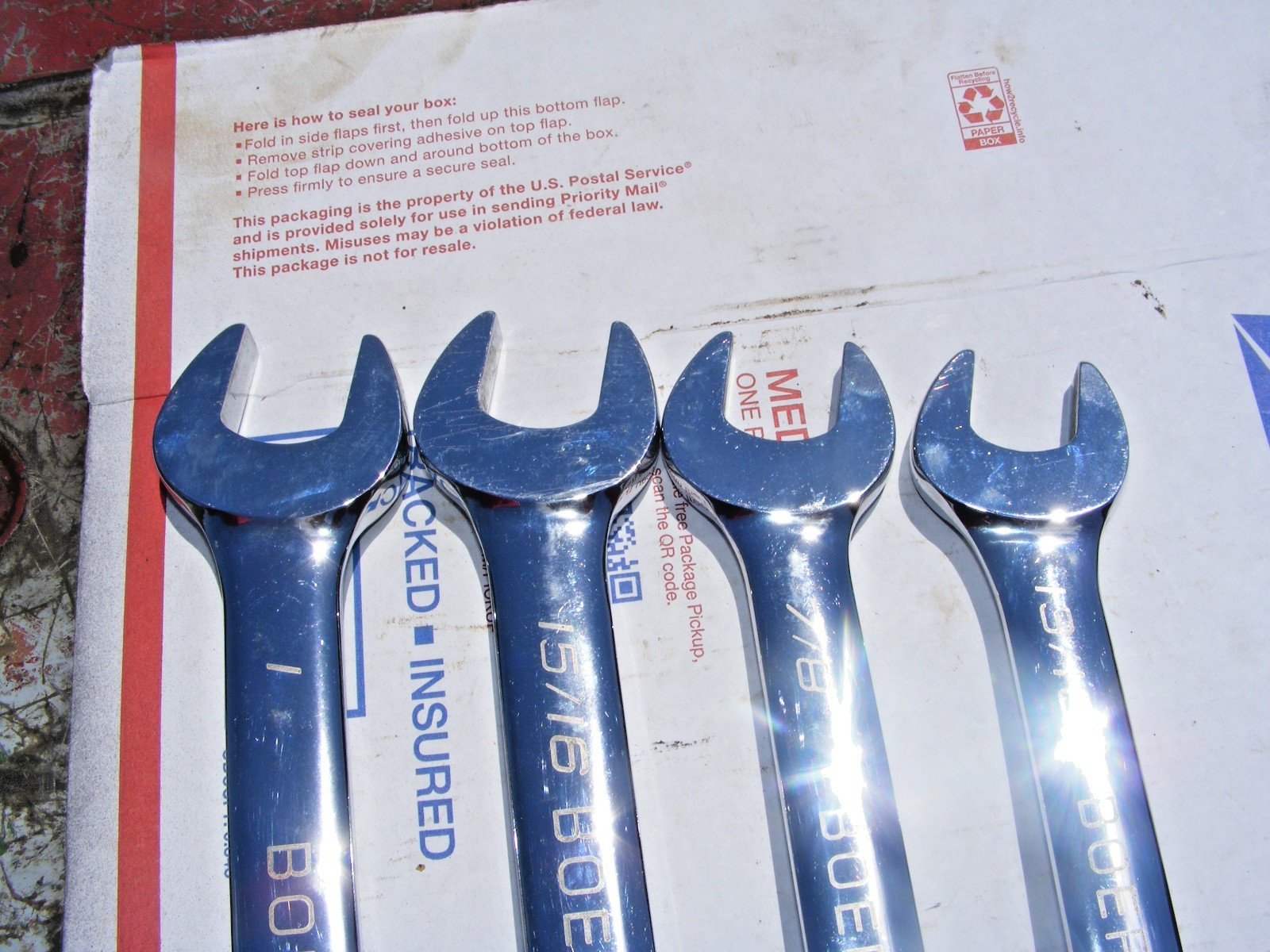 blue point ratcheting wrench set sae
