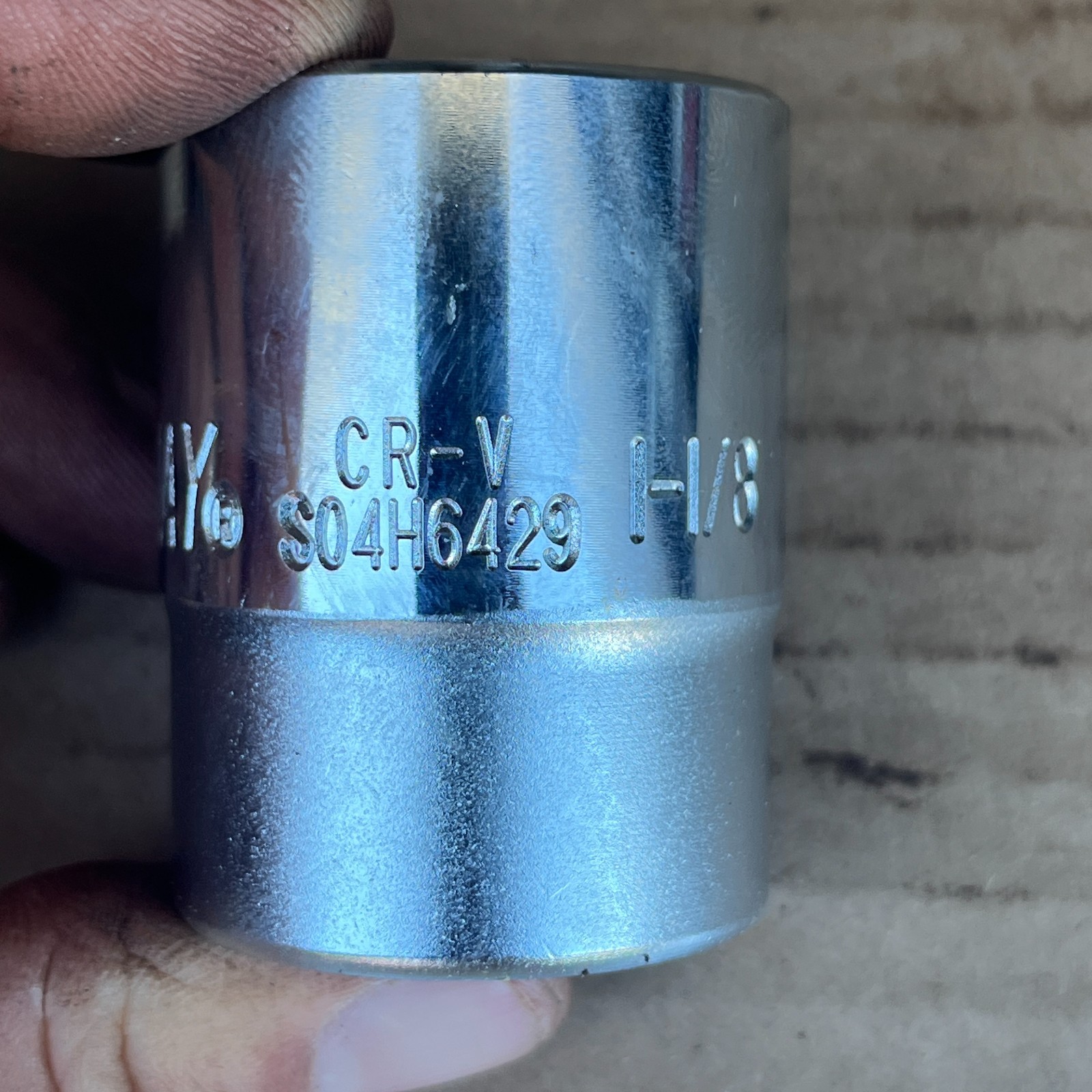 Jonnesway Tools 1-1/8″ Shallow Chrome 3/4″ Drive 12pt Socket SO4H6429