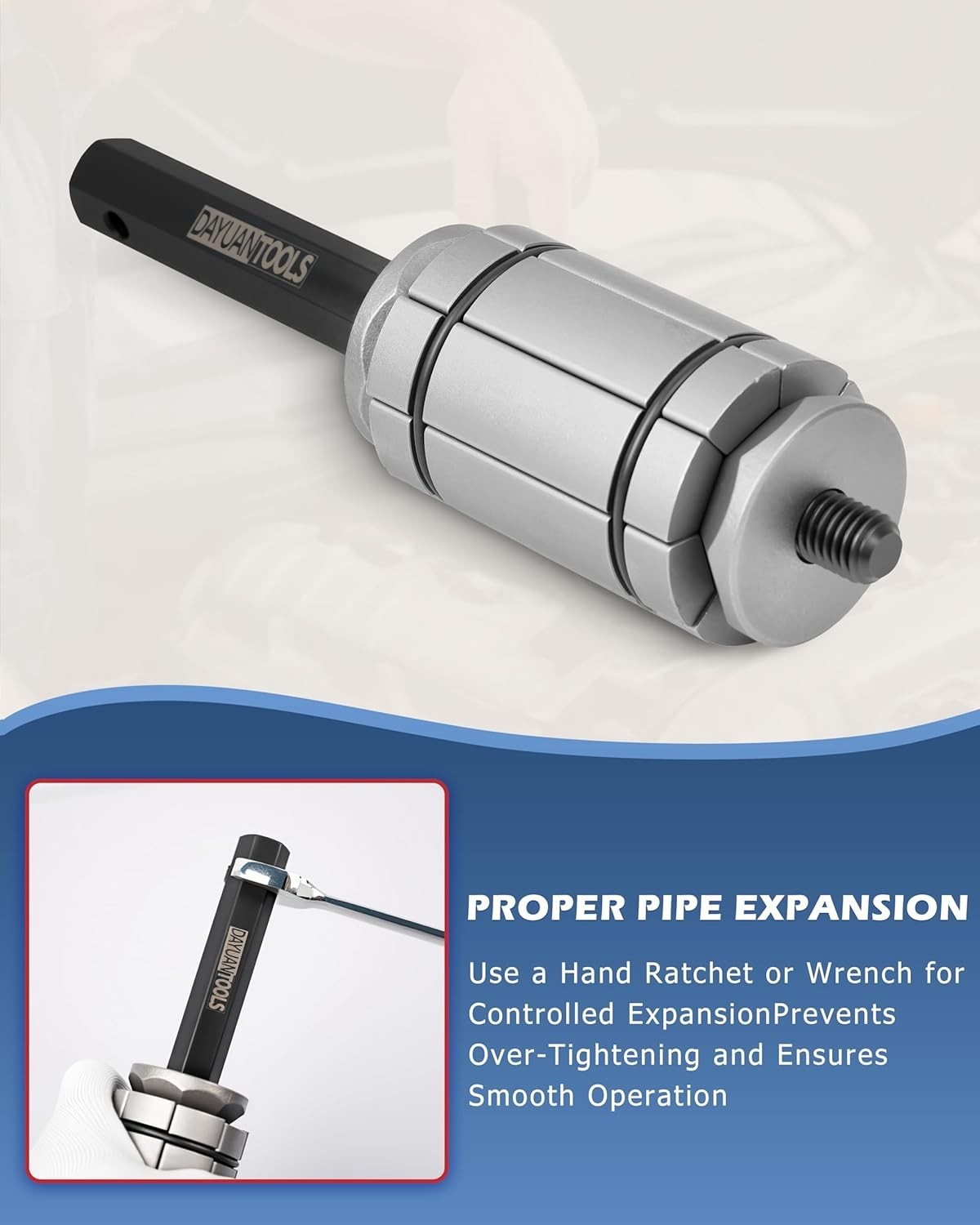 Exhaust Pipe Expander Tool Set 1-1/8» to 3-1/2»