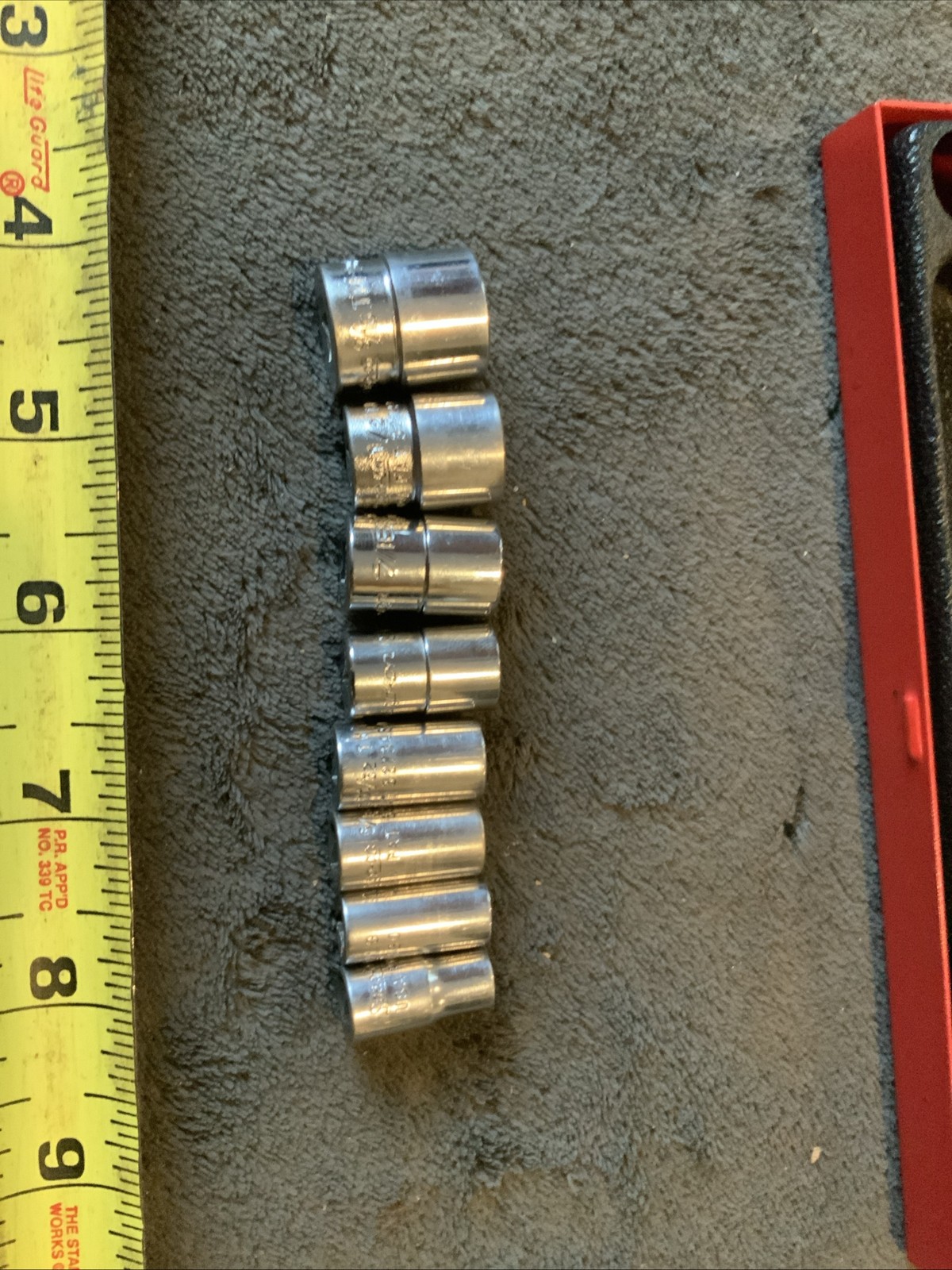 Snap On 1/4” Drive General Service Set, Missing Couple….see Pics…Descrip Sizes..