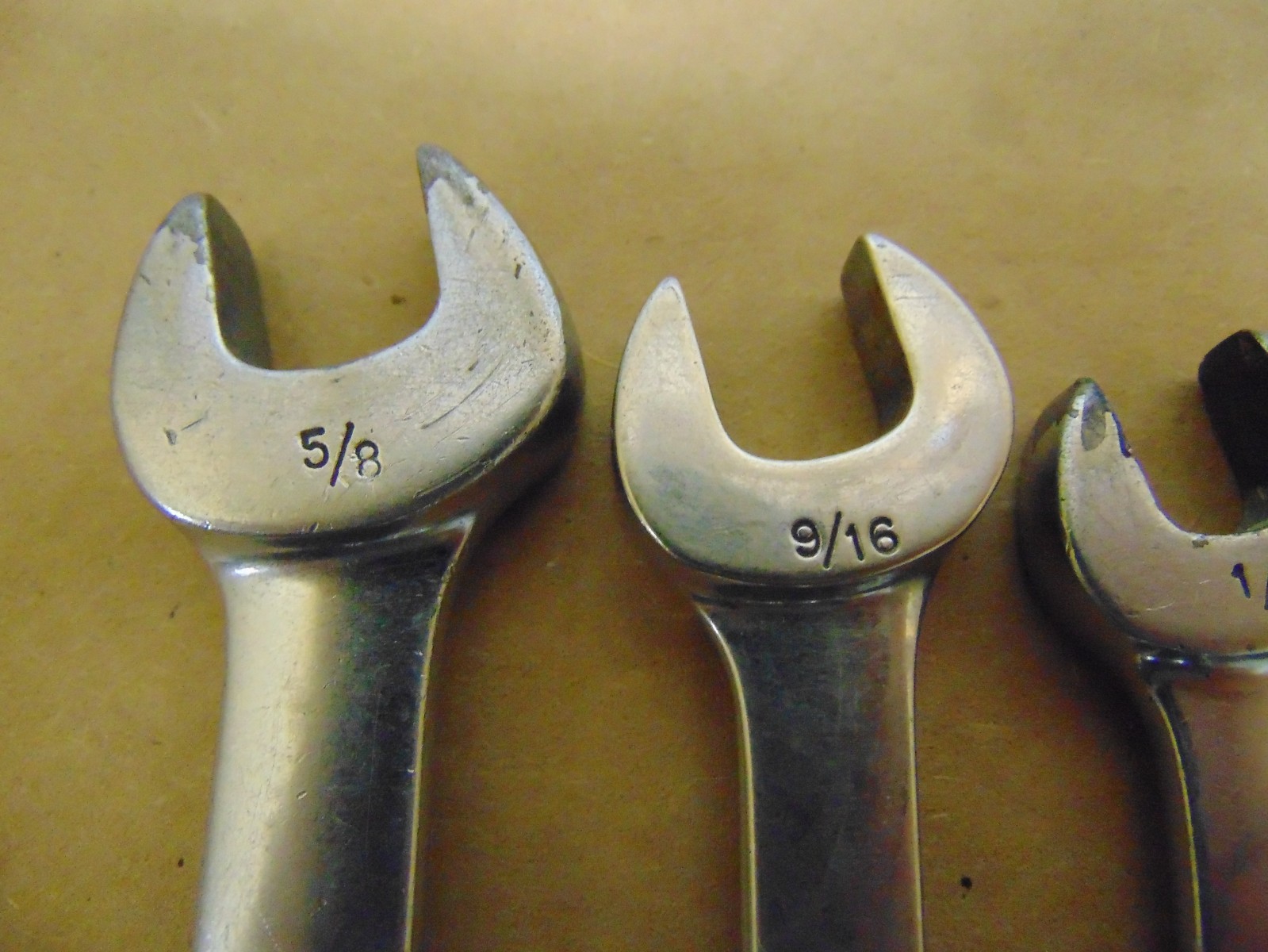 5 pc Snap On SAE Open End / Flare Nut Wrenches RXS