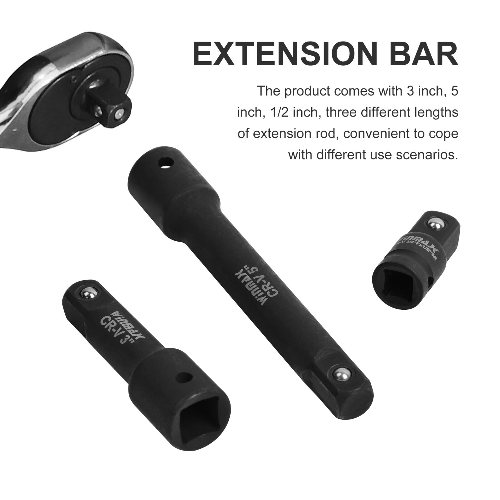 1/2″ Drive Master Impact Socket Set Standard SAE and Metric Sizes