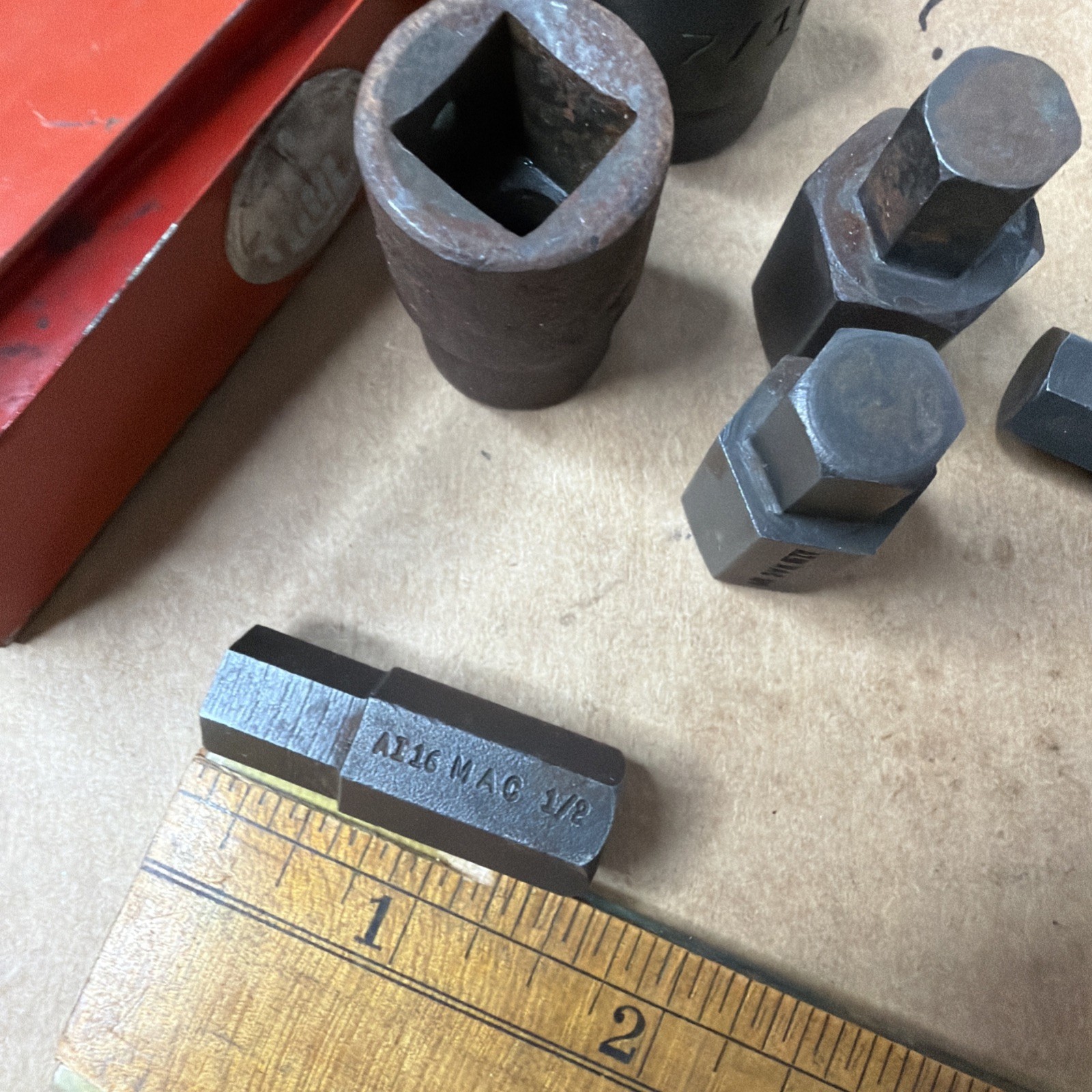 MAC TOOLS 6 PC DRIVE IMPACT SOCKET SET VT-8 METAL TRAY USA