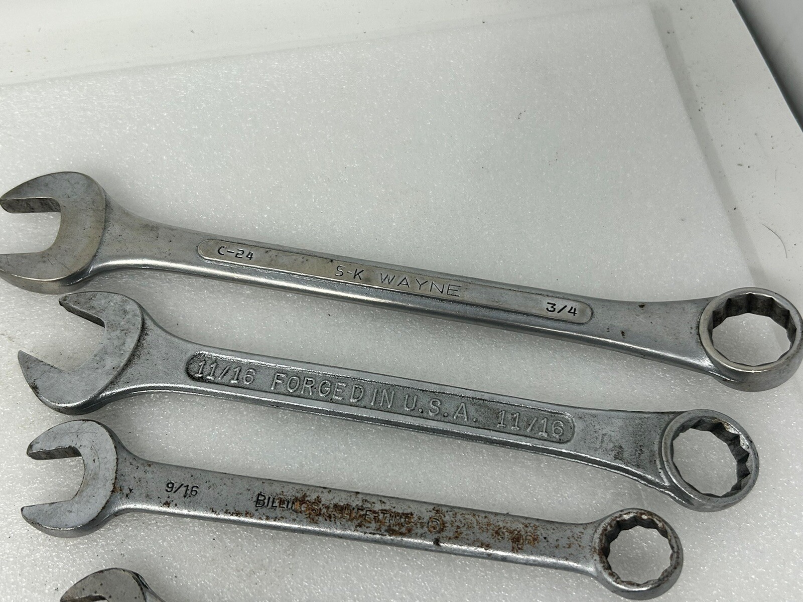 Vintage USA Combination Wrench Mixed Lot – SAE Metric – Craftsman S-K 6pt 12pt