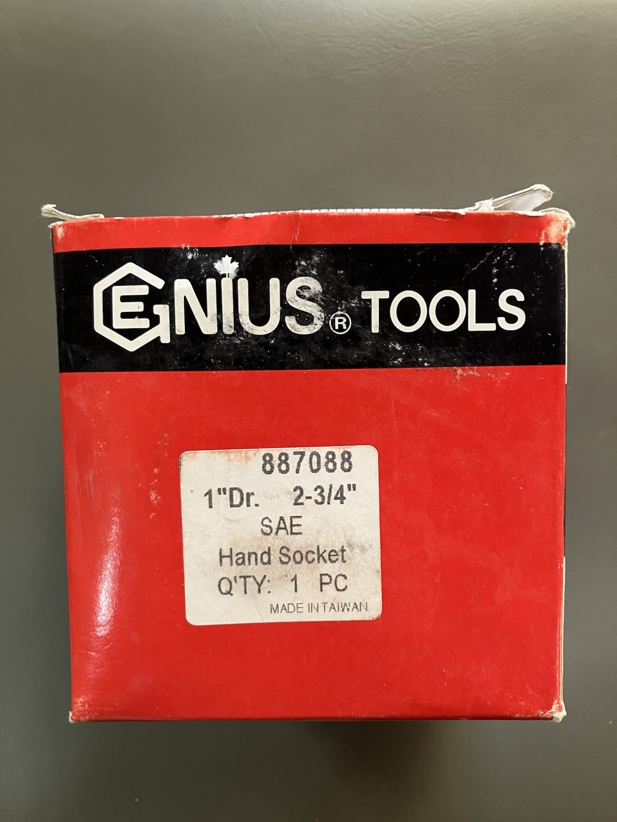 Genius Tools 1″ Drive 2-3/4″ Hand Socket 887088