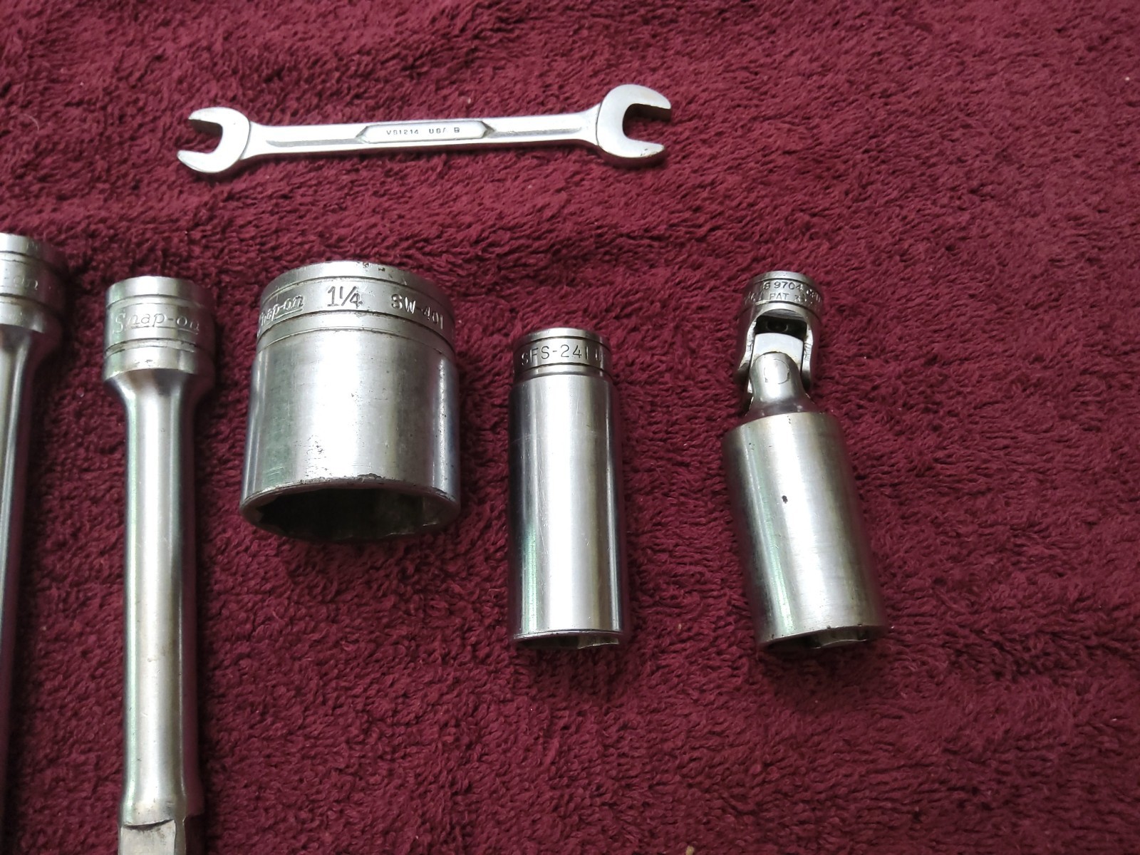 6 Snap-On Set, SX5 & SX10 3/4″ SFS-241, 1 1/4″ SW-401, VS1214, 13/16″ Swival CFU