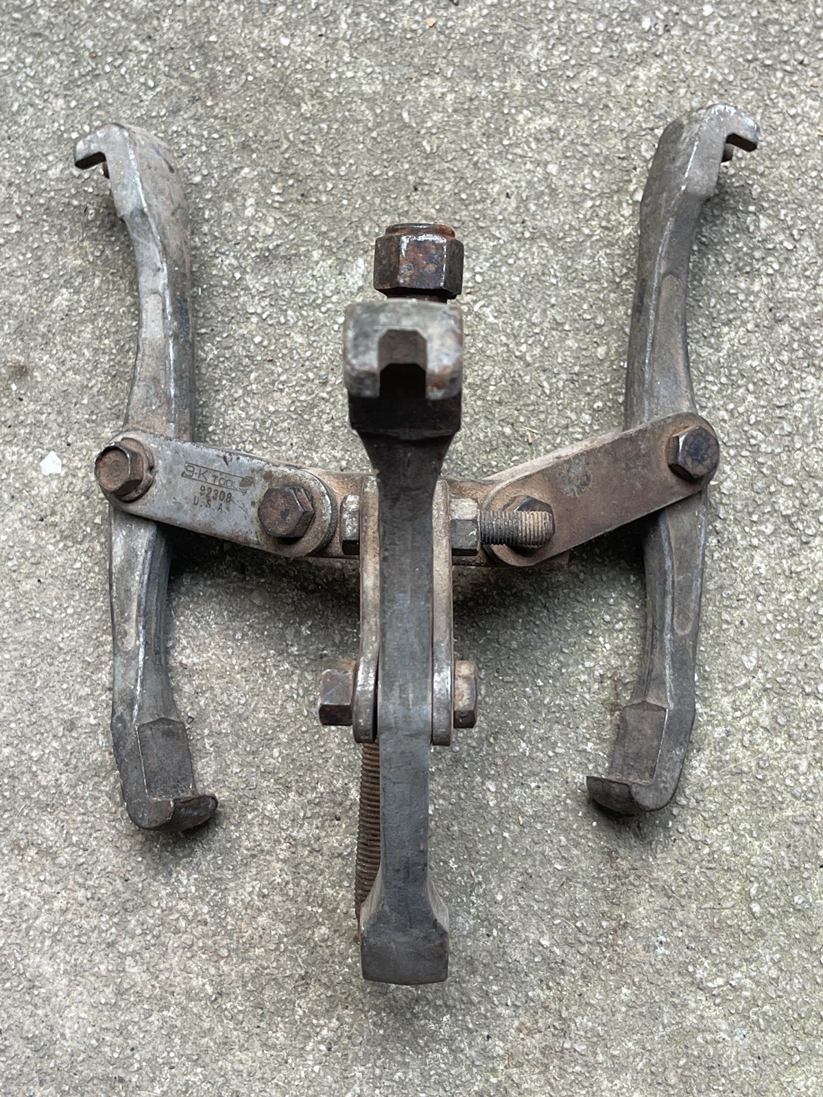 Vintage S-K Tools 92308 3-Jaw Gear Puller Large Made In The USA