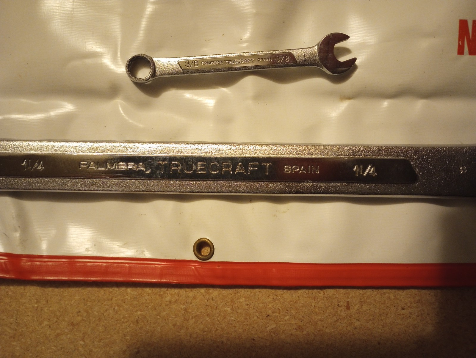 Vintage Truecraft 14 Piece Combination Wrench Set Sizes3/8″ To 1-1/4″ #BO14R