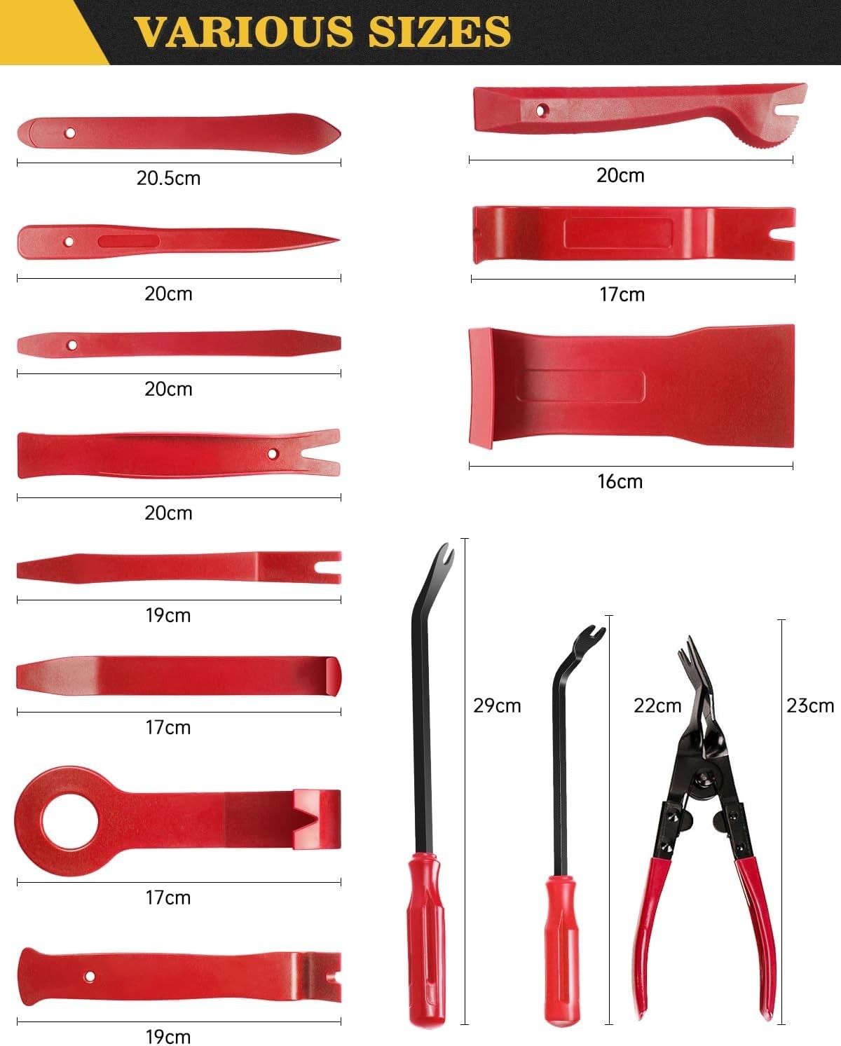 Trim Removal Tool,120Pcs Car Panel Door Audio Removal Tool Kit, Auto Clip Pli…
