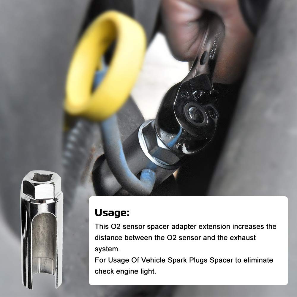 Oxygen Sensor Socket Wrench Removal Tool Thread Chaser Set 5Pc Auto