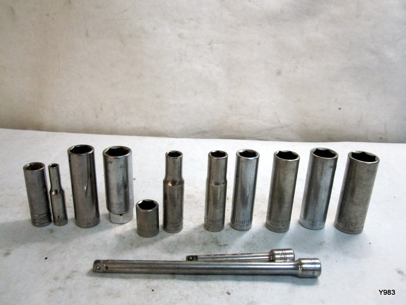 Craftsman socket set, extensions see description for details 13pc set