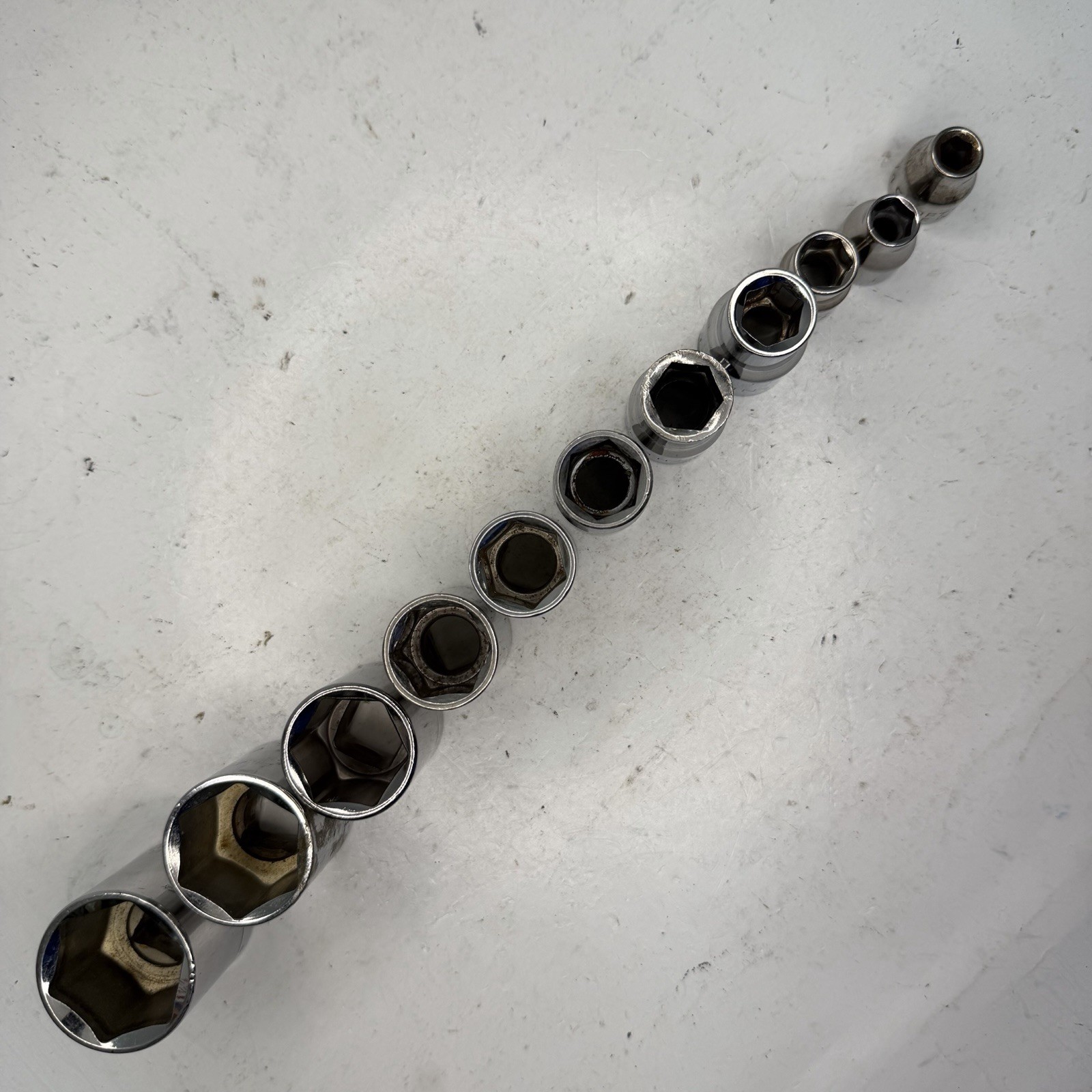 Craftsman Socket Set 11 Pc 1/2″ and 3/8″ Drive SAE 6 Point, 1″ – 1/4″ USA