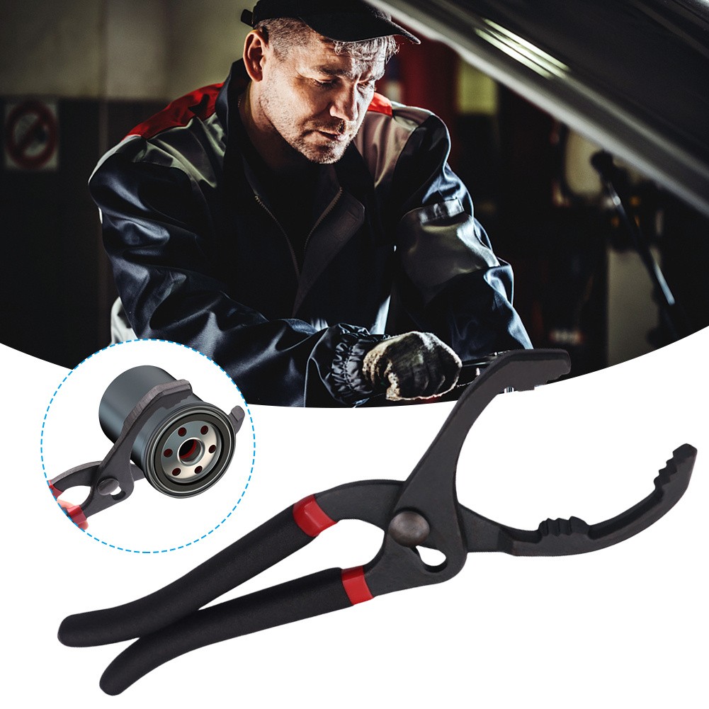 Black Oil Filter Pliers Universal Oil Filter Wrench Oil Filter New