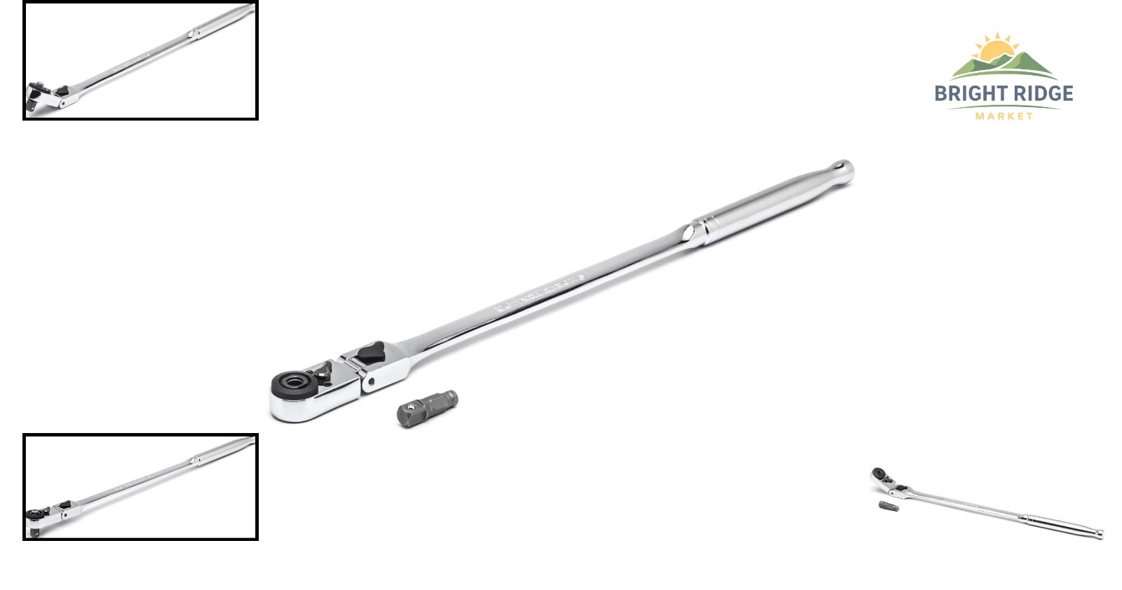 Lightweight 0.46 lbs Ratchet with Alloy Steel Construction and Polished Finish