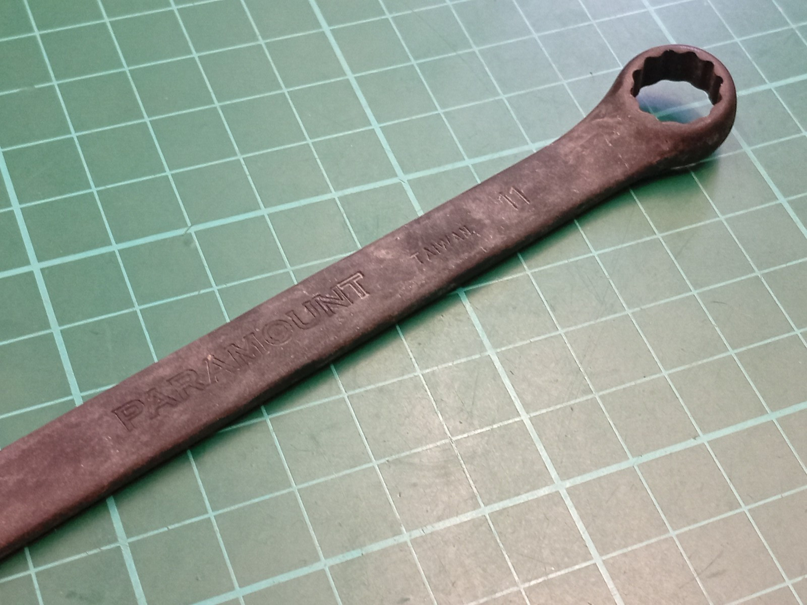 New Paramount, 11mm Black Oxide, Combination Spanner, Made In Taiwan