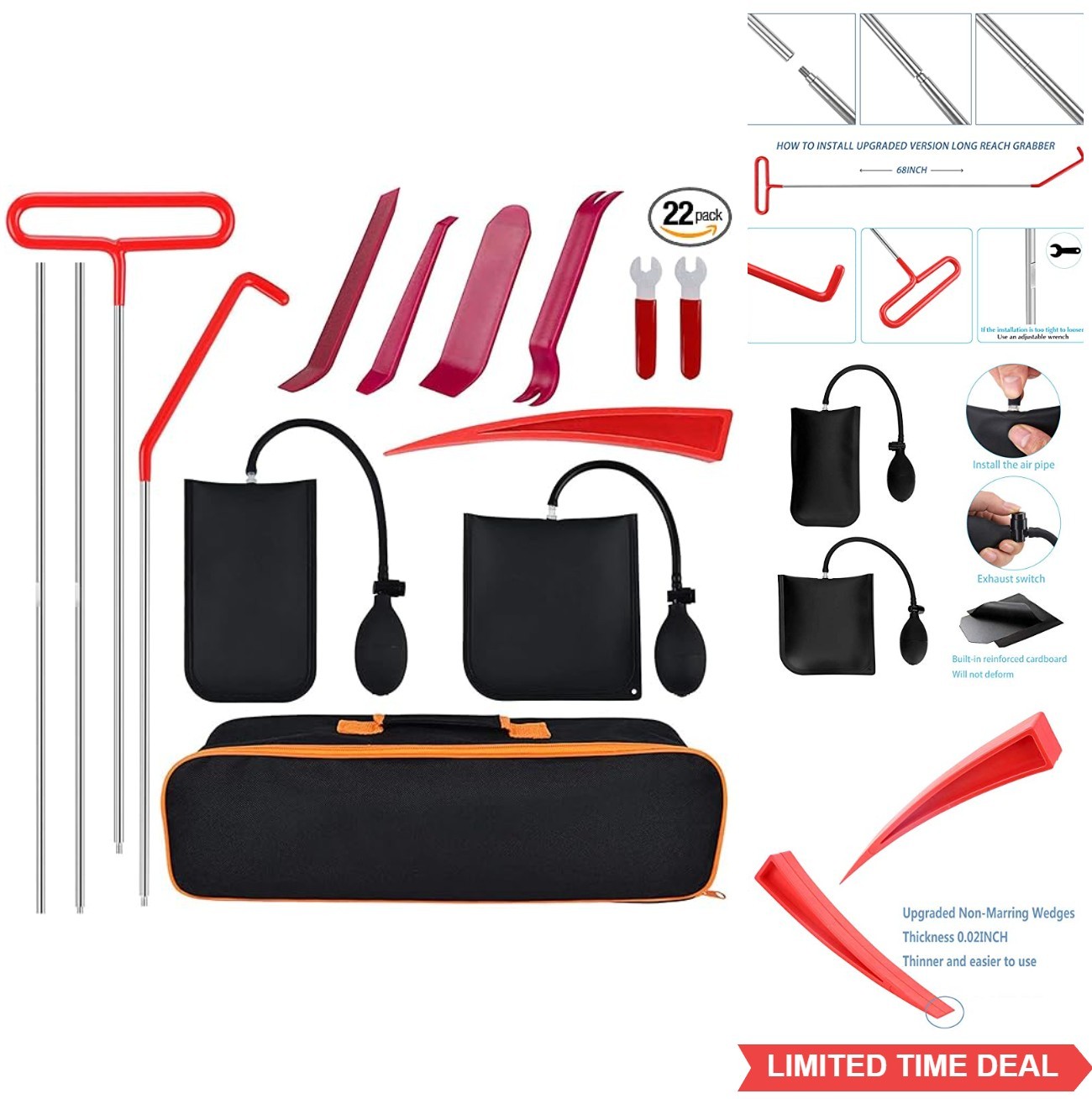 5th Wheel Pin Puller 68 Inch Solid Steel Rod Car Repair Tool For Daily Vehicle